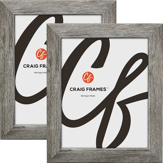 2 Pack Craig Frames Bauhaus 125 Barnwood Gray Picture Frame
